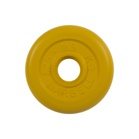 Диск обрезиненный "Стандарт", жёлтый, 1,25 кг, 31 мм
